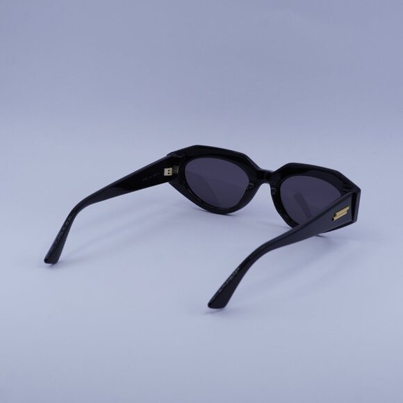 Bottega Veneta BV1031S 001 Sunglasses Black Cat Eye Frame, Grey Lenses - Picture 10 of 11